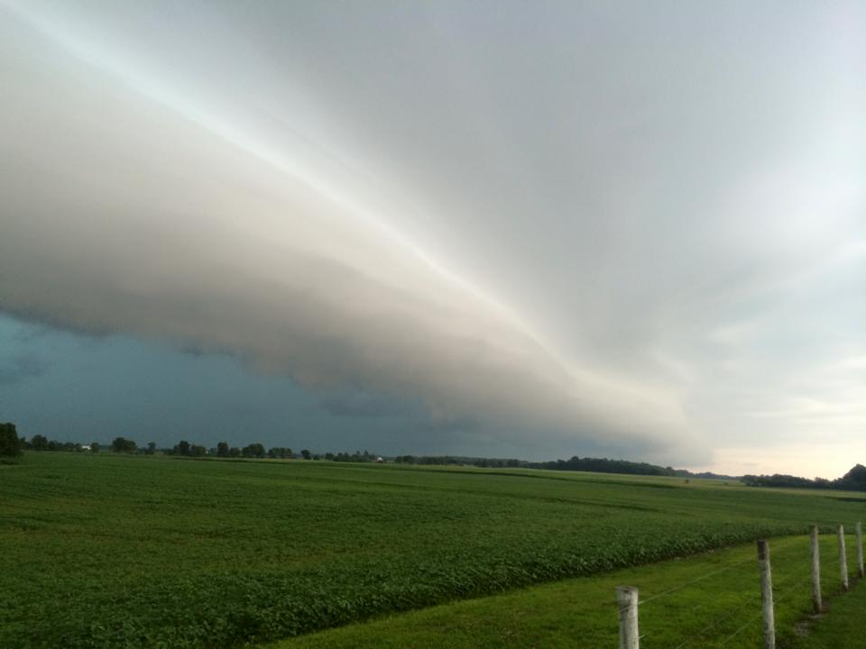 July 13th shelf cloud rolling along