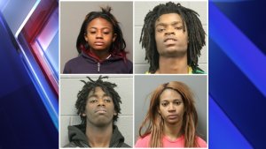 Top row: Brittany Covington, Tesfaye Cooper; bottom row: Jordan Hill, Tanishia Covington.