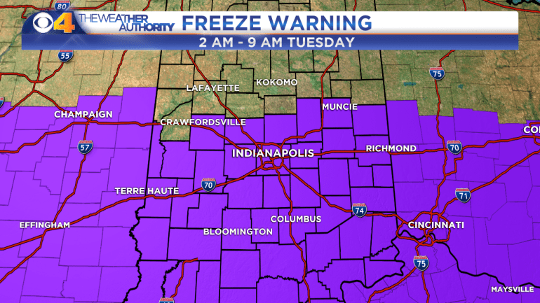 Freeze Warning