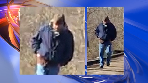 Photos of the man police want to speak with.