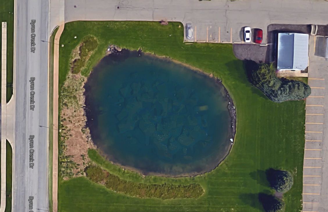 Pond at Byron Manor. Source: Google Maps