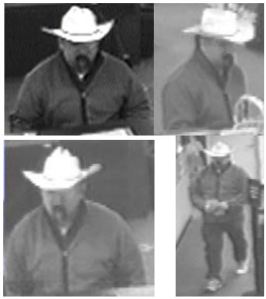The Cowboy Hat Bandit, Courtesy: North Richland Hills Police Department