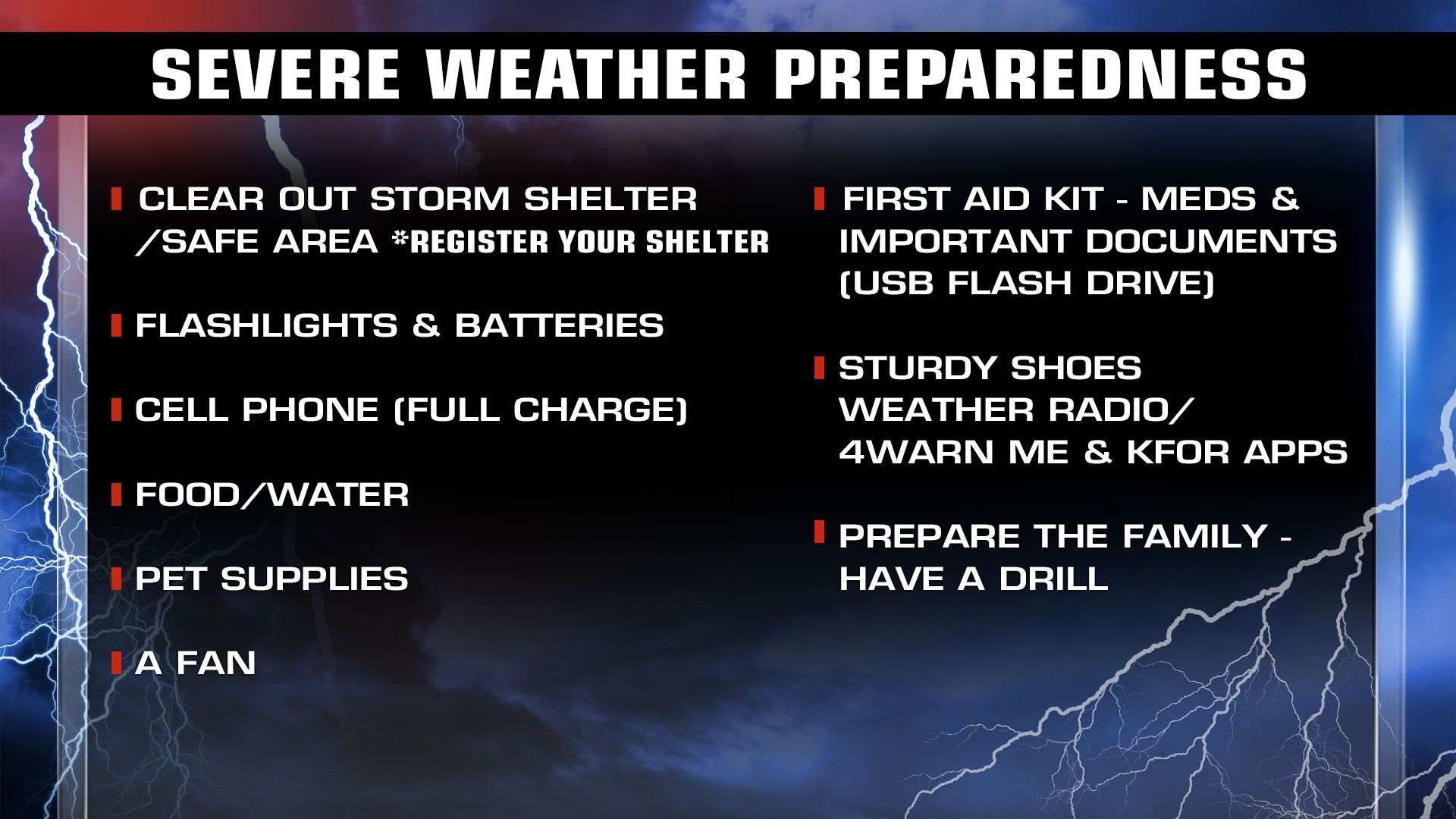 Things You Need To Know Before Severe Weather Strikes | KFOR.com ...