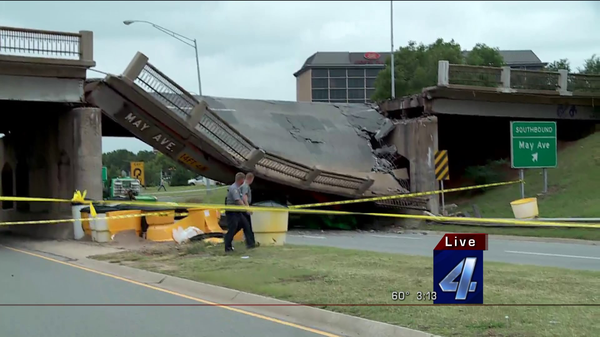 May Ave/NW Expressway bridge collapse