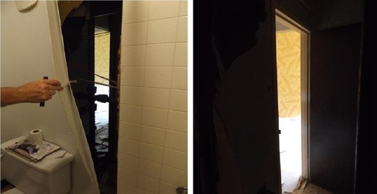 Inmates at the Center Point facility created a false wall allowing them to leave the facility after returning from work assignments. Courtesy: DOC