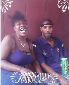 Donna Burrell and her fiance, Phillip Harding.