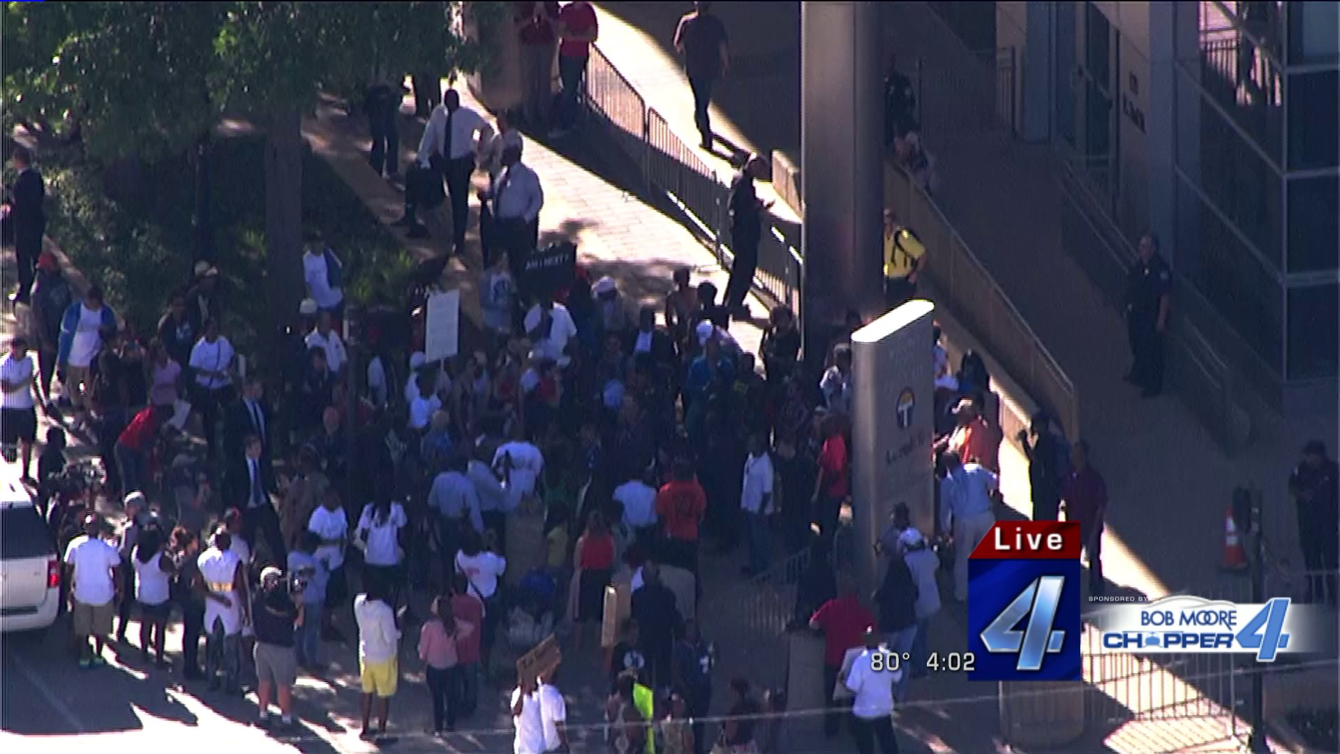 Protesters in Tulsa