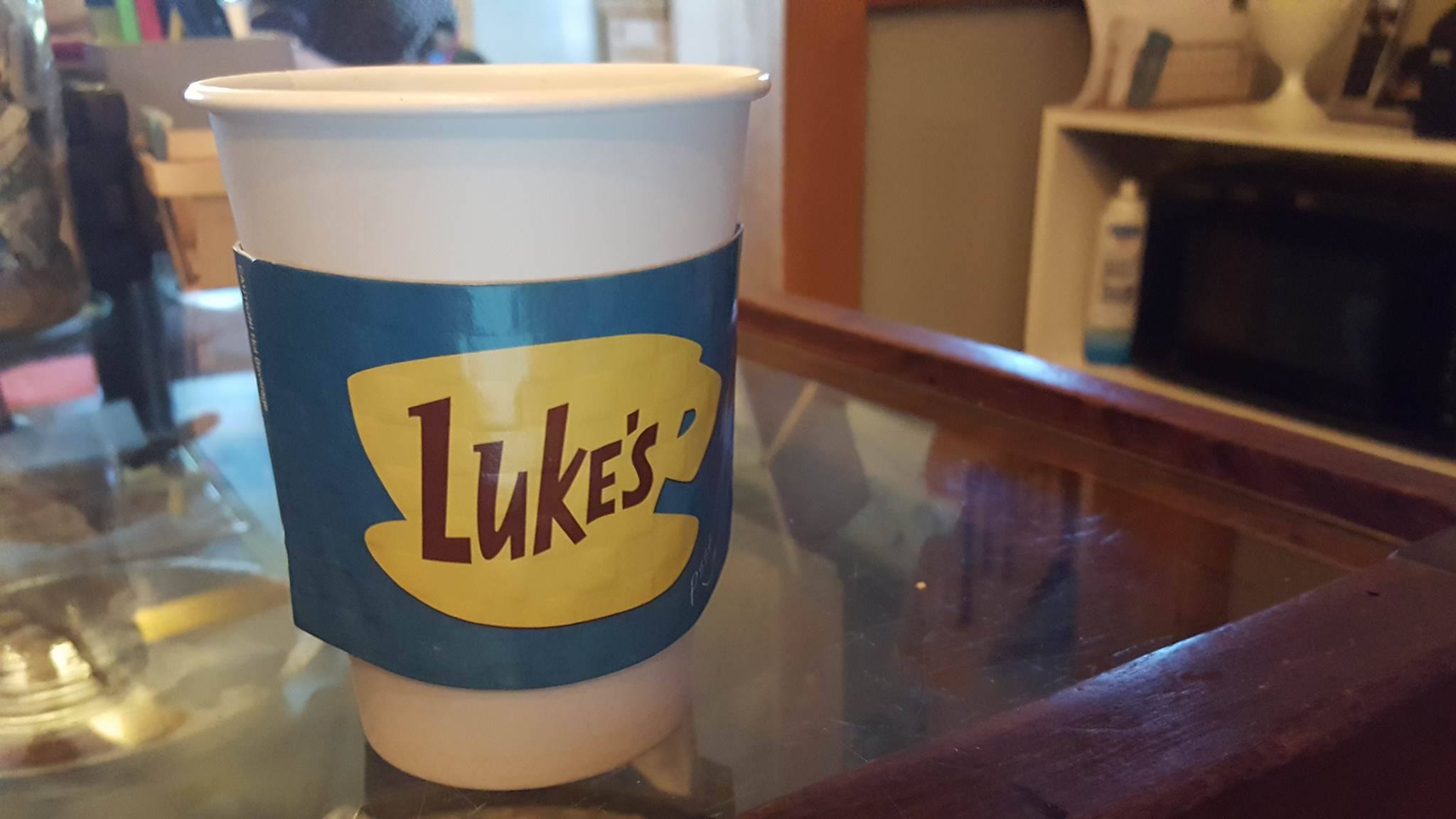 Luke's coffee sleeve