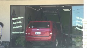 Car crashed into building near Memorial and MacArthur