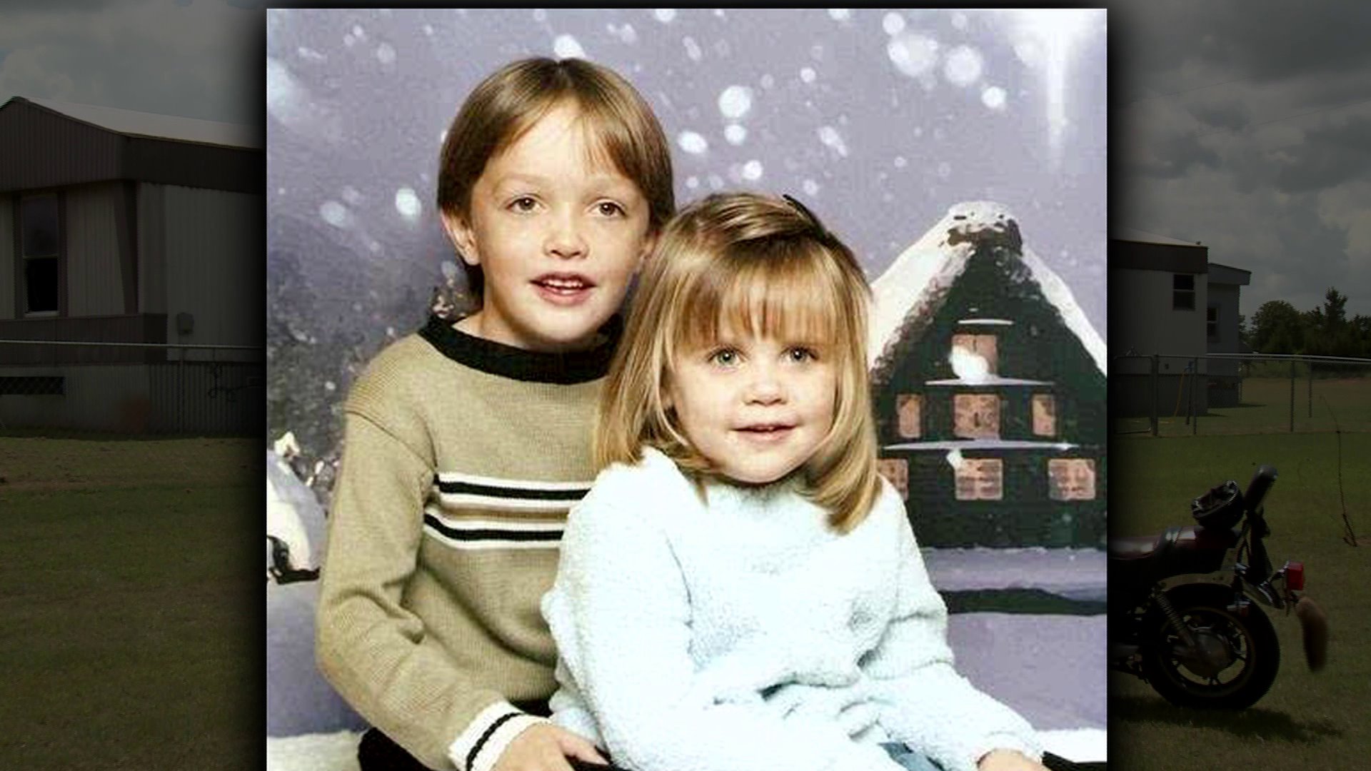 8-year-old Christian Griffin and 6-year-old Chasity Hammer