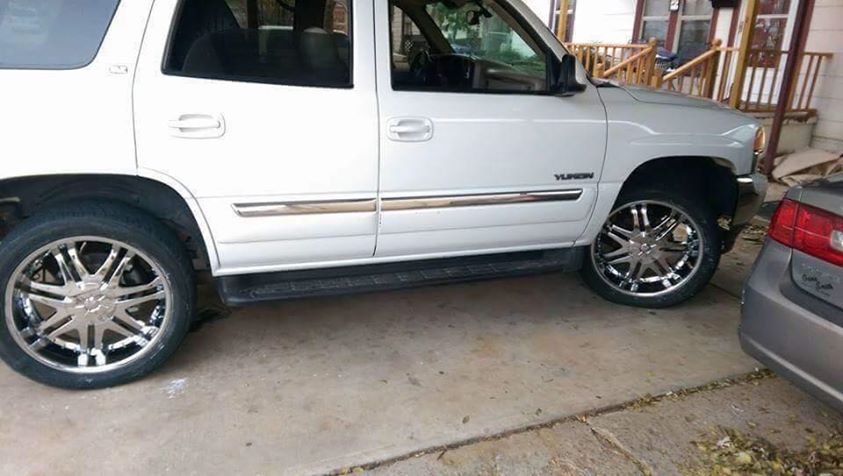 The sheriff says Sanchez-Garcia is driving Salazar's 2005 white GMC Yukon with the Oklahoma tag 444-AFH.