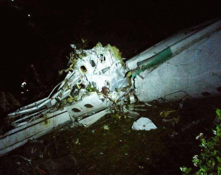 Seventy-six people are confirmed dead following a plane crash outside Medellin, Colombia. Credit: Cablenoticias