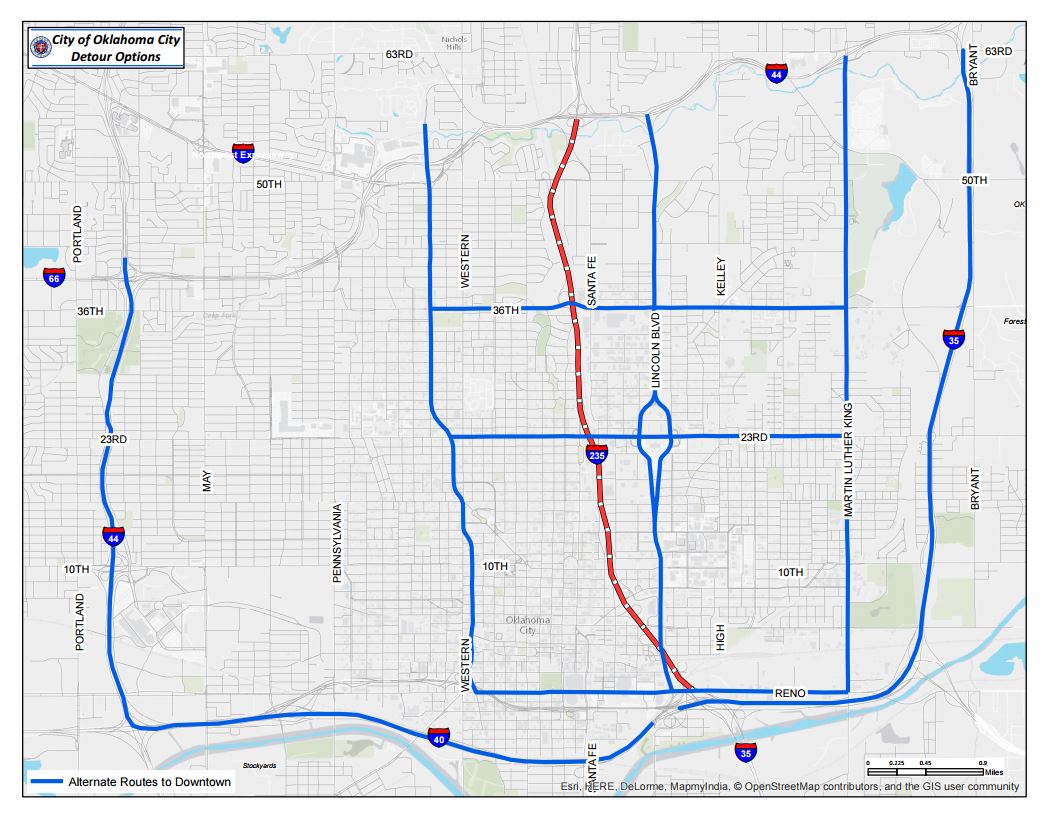 I-235 Construction Project Begins Jan. 2; Here Are Some Alternate 