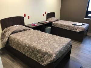 A patient room inside Oakwood Springs hospital, as seen during an open house on Feb. 27, 2017.