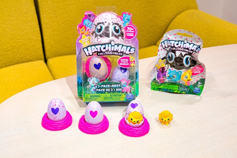 Hatchimals Colleggtibles include 70 mini plastic creatures that live inside a mini egg.