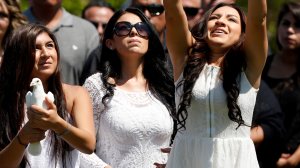 Family and friends of murder victim Alejandro Padilla gather to say goodbye after his killing in July 2013. (Credit: Irfan Khan/ Los Angeles Times)