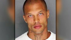 Jeremy Meeks was arrested Wednesday in Stockton and charged with six felony counts of street terrorism and weapons charges. (Credit: CNN)