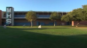 Multiple parents expressed concerns that Malibu High School should not resume after summer break on Aug. 18, 2014, because of possible health risks. (Credit: KTLA)