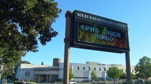 South Pasadena High School is seen in a file photo. (Credit: KTLA)