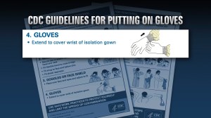 This graphic is an excerpt from CDC guidance on putting on and removing personal protective equipment, also known as PPE. (Credit: CNN/CDC)