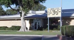 Tests for asbestos showed traces of the cancer-causing fiber at Hope View Elementary School. (Credit: KTLA)