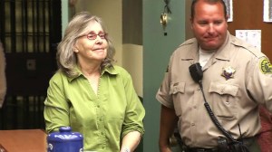 Susan Mellen is seen during a court hearing. (Credit: Pool)