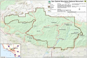 The San Gabriel Mountains National Monument includes nearly 350,000 acres. (Credit: White House)