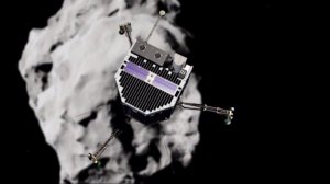 History could be made on Nov. 12, 2014, if a spacecraft lands on a comet. (Credit: European Space Agency) 