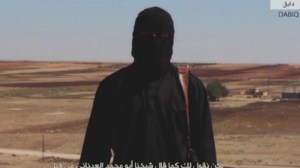 A masked man was seen in the latest video released by ISIS on Nov. 16, 2014. 