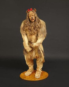 The Cowardly Lion costume worn by Bert Lahr in the 1939 classic "The Wizard of Oz" sold for nearly $3.1 million. (Credit: Bonhams)