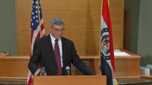 St. Louis County Prosecutor Robert P. McCulloch delivers the grand jury verdict in the death of Michael Brown in a Missouri courtroom on Nov. 24, 2014. 