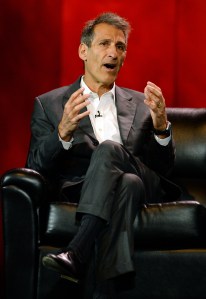 Sony Pictures Entertainment Chairman and CEO Michael Lynton is shown at the 2014 International CES on Jan. 7, 2014 in Las Vegas, Nevada. (Credit: Photo by Ethan Miller/Getty Images)