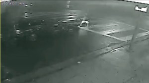 Surveillance video captured a hit-and-run driver running over a 10-year-old boy in Lincoln Heights on Dec. 2, 2014. (Credit: Los Angeles Police Department) 