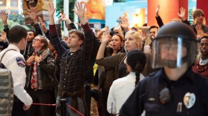 Although Mall of America officials do not allow demonstrations, protesters park of the organization Black Lives Matter turned out Dec. 20, 2014. (Credit: Adam Bettcher/Getty Images)