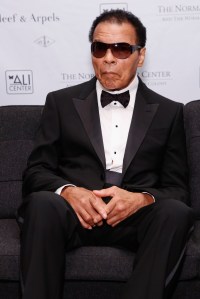 Former boxing champion Muhammad Ali is seen at the Norman Mailer Center's 4th Annual Benefit Gala on Oct. 4, 2012, in New York City. (Credit: Cindy Ord/Getty Images for Norman Mailer Center)