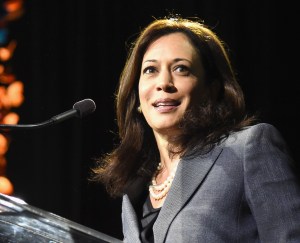 California Attorney General Kamala Harris speaks onstage at the 2014 Variety Power of Women presented by Lifetime at Beverly Wilshire Four Seasons on Oct. 10, 2014, in Los Angeles. (Credit: Jason Merritt/Getty Images for Variety)