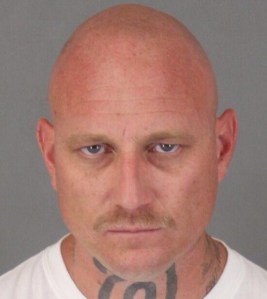 Riverside County Sheriff’s Department officials provided this photo of Todd Allen Hodge, a 36-year-old Hemet man who allegedly shot and killed a police K-9 on Jan. 21, 2015.