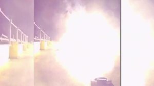 New video shows the crash landing of a portion of a SpaceX rocket. 