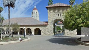 Stanford University is seen in this Google Street View.