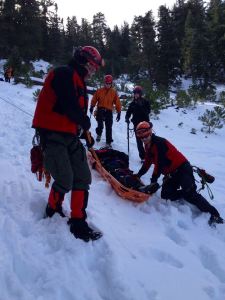 Search and Rescue team members work in a file photo from the Los Angeles County Sheriff's Department.