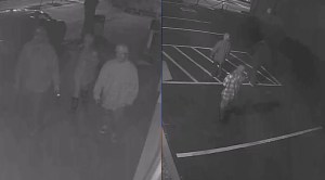 Authorities released photos of three people described as persons of interest in a case involving a homeless man who was set on fire at a beach in Ventura. (Credit: Ventura Police Department)