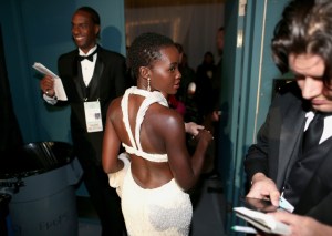 Actress Lupita Nyong'o attends the 87th Annual Academy Awards at Dolby Theatre on Feb. 22, 2015, in Hollywood. (Credit: Christopher Polk/Getty Images)