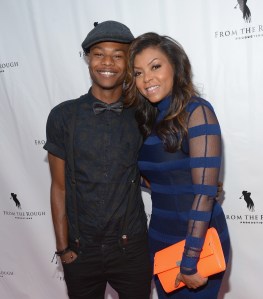 Actress Taraji P. Henson and son Marcel Henson attend the screening of 'From The Rough' at ArcLight Cinemas on April 23, 2014, in Hollywood. (Credit: Jason Kempin/Getty Images)