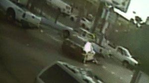 Surveillance video shows waitress Maria Uriostegui being run over by four people in a car outside Mexico Lindo restaurant in the Anaheim area on March 24, 2015. 