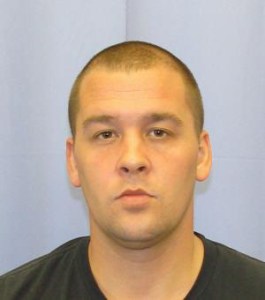 Dustin Moffat is seen in a booking photo released by the Pittsburgh Department of Public Safety. 