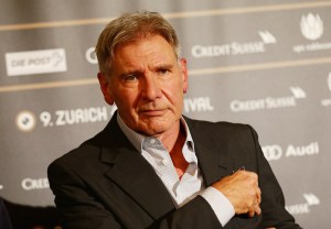 Actor Harrison Ford attends the Golden Eye For Lifetime Achievement press conference on October 4, 2013 in Zurich, Switzerland. (Credit: Vittorio Zunino Celotto/Getty Images)