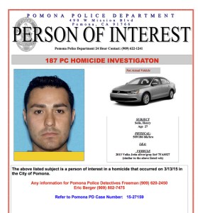 Pomona police released this flier related to Henry Solis. 