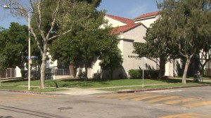 Rosewood Elementary, on the West Hollywood border, is shown on March 12, 2015. (Credit: KTLA)