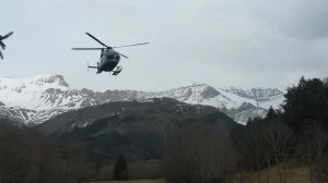 Rescue teams head to crash site of a Germanwings plane in the French Alps on March 24, 2015. (Credit: Amanda Rancoule/CNN iReport)