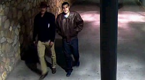 The FBI said this photo shows Victor Solis and Henry Solis crossing into Juarez, Chihuahua, Mexico, from El Paso, Texas, on March 14, 2015, at approximately 5:40 a.m. 